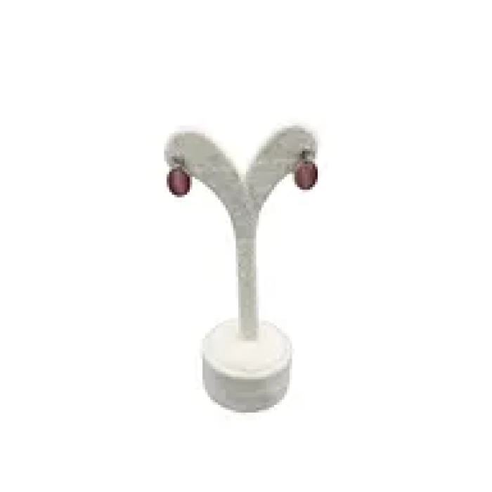 Yerli Üretim Süet Kumaş Krem Renk 12 Cm Küpe Sergileme Aksesuar