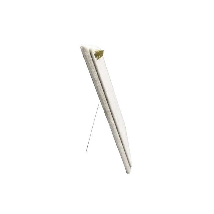 Yerli Üretim Süet Kumaş Krem Renk 20/16 Cm Ayaklı Kanca Bileklik Sergileme Standı