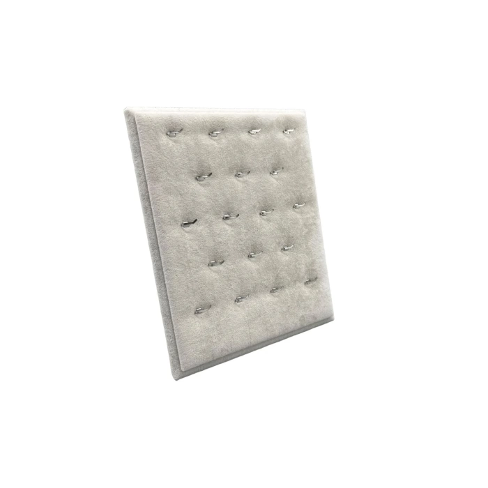 Yerli Üretim Süet Kumaş Krem Renk 20/16 Cm Ayaklı Kolye Sergileme Standı