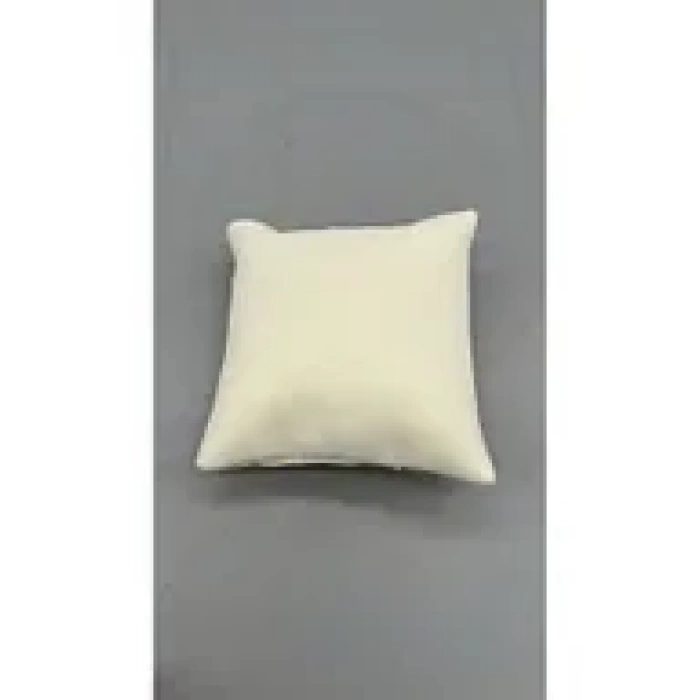 Yerli Üretim Süet Kumaş Krem Renk 5 Adet 8/8 Cm Takı Yastığı