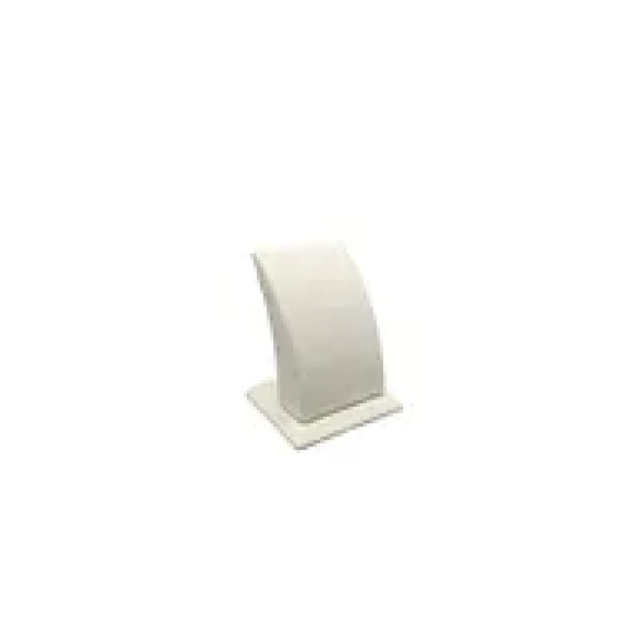 Yerli Üretim Süet Kumaş Krem Renk Ayaklı 9/7 cm Küpe Sergileme Dekoru