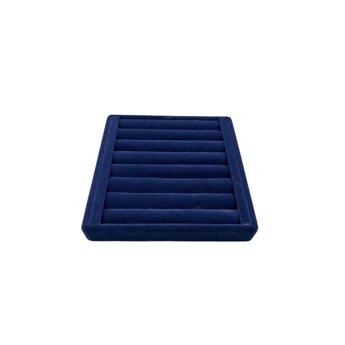 Yerli Üretim Süet Kumaş Lacivert Renk 15 cm / 15 cm Yüzük Sergileme Standı