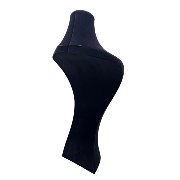 Süet Kumaş Lidya Manken Siyah Renk 42/20 Cm Kolye Gerdanlık Takı Sergileme Mankeni