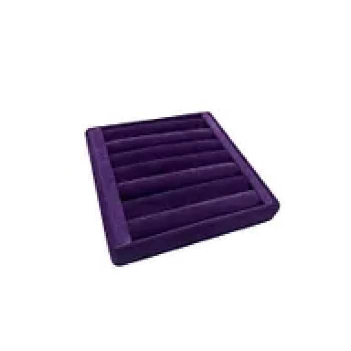 Yerli Üretim Süet Kumaş Mor Renk 15 cm / 15 cm Yüzük Sergileme Standı