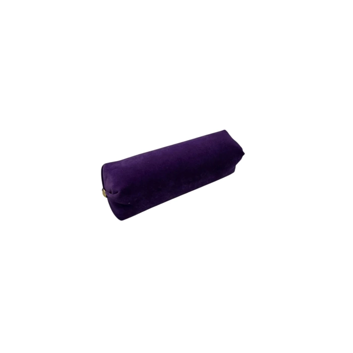 Yerli Üretim Süet Kumaş Mor Renk 20 Cm Rulo Takı Yastığı
