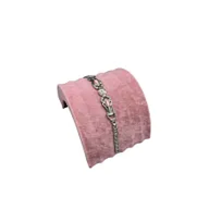 Yerli Üretim Süet Kumaş Pembe Renk 14 /11 Cm Bileklik Künye Standi