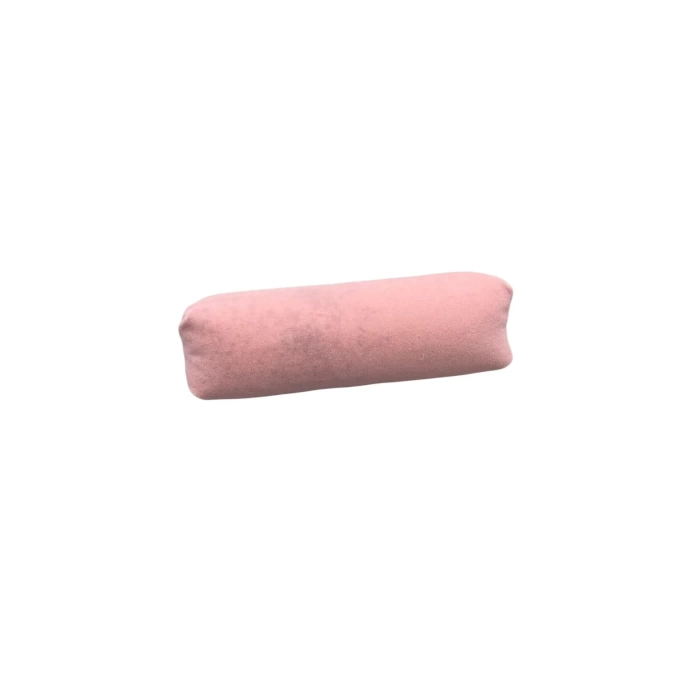 Yerli Üretim Süet Kumaş Pembe Renk 20 Cm Rulo Takı Yastığı