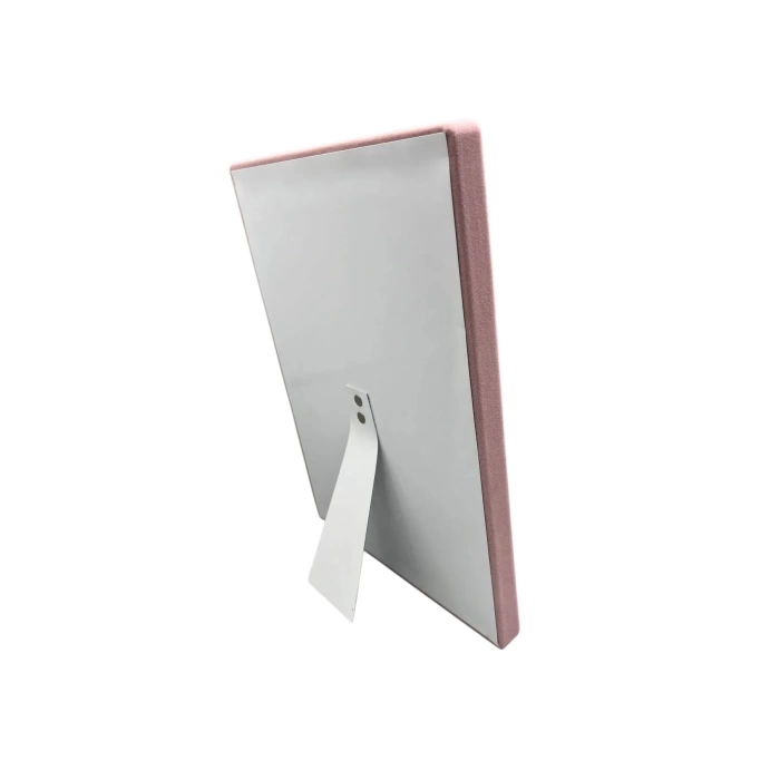 Yerli Üretim Süet Kumaş Pembe Renk 34/24 Cm Ayaklı Kolye Sergileme Standı