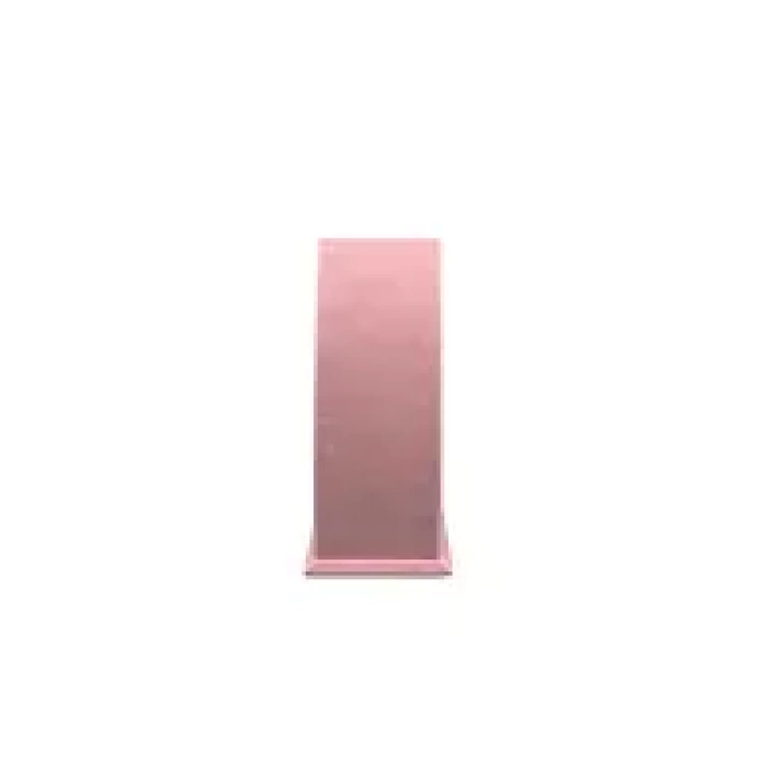 Yerli Üretim Süet Kumaş Pembe Renk Ayaklı 17/8,5 cm Kolye Sergileme Dekoru