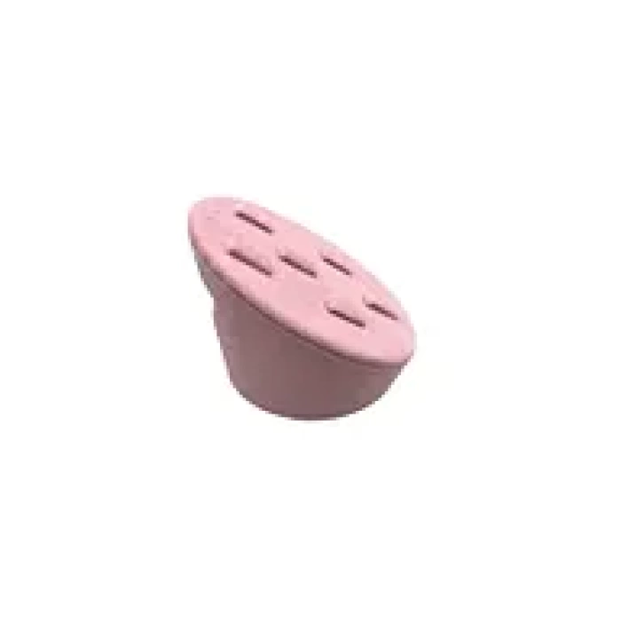 Yerli Üretim Süet Kumaş Pembe Renk Çoklu Tırnaklı Yüzük Sergileme Aksesuar