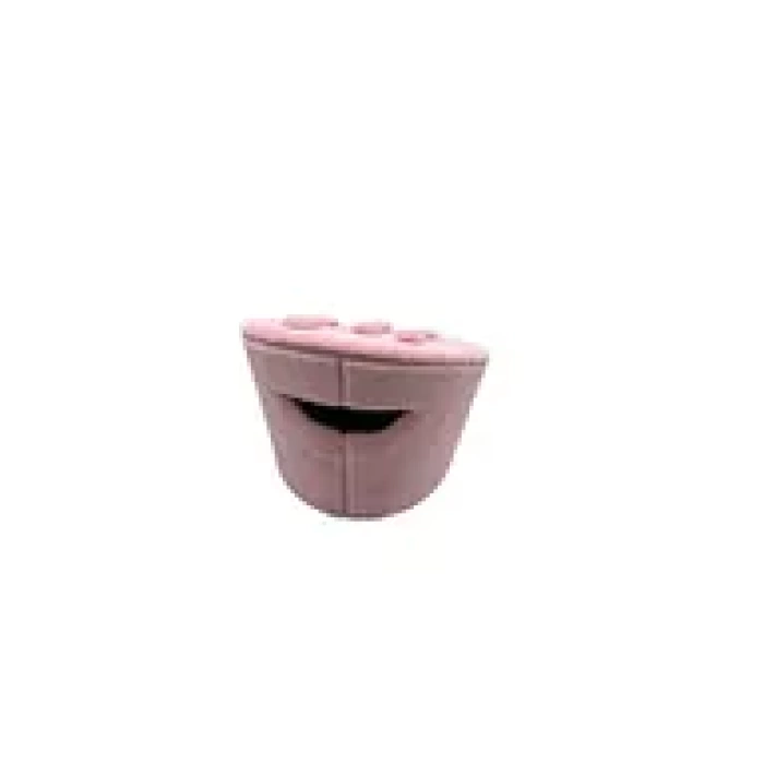 Yerli Üretim Süet Kumaş Pembe Renk Çoklu Tırnaklı Yüzük Sergileme Aksesuar