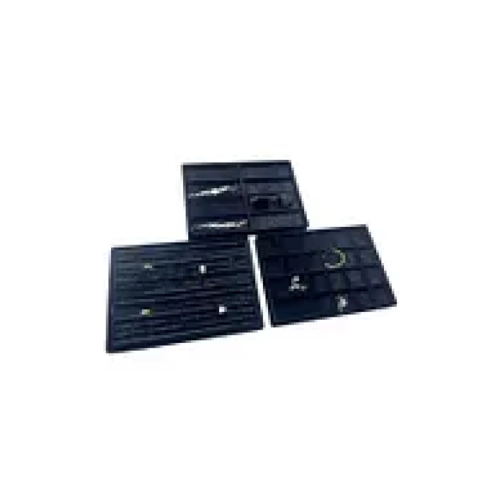 Yerli Üretim Süet Kumaş Siyah Renk 34/24 cm 3 lü Takım Çekmece İçi Takı Tablası