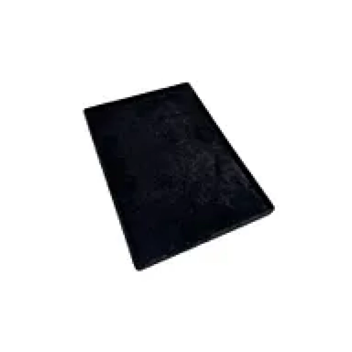 Yerli Üretim Süet Kumaş Siyah Renk 34/24 cm Takı Servis Sunum Tablası