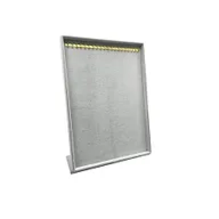 Yerli Üretim Süet Kumaş Tırnaklı Gri Renk 34/24 Cm Ayaklı Tesbih Takı Standi