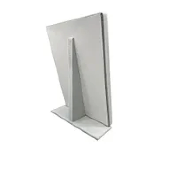 Yerli Üretim Süet Kumaş Tırnaklı Gri Renk 34/24 Cm Ayaklı Tesbih Takı Standi