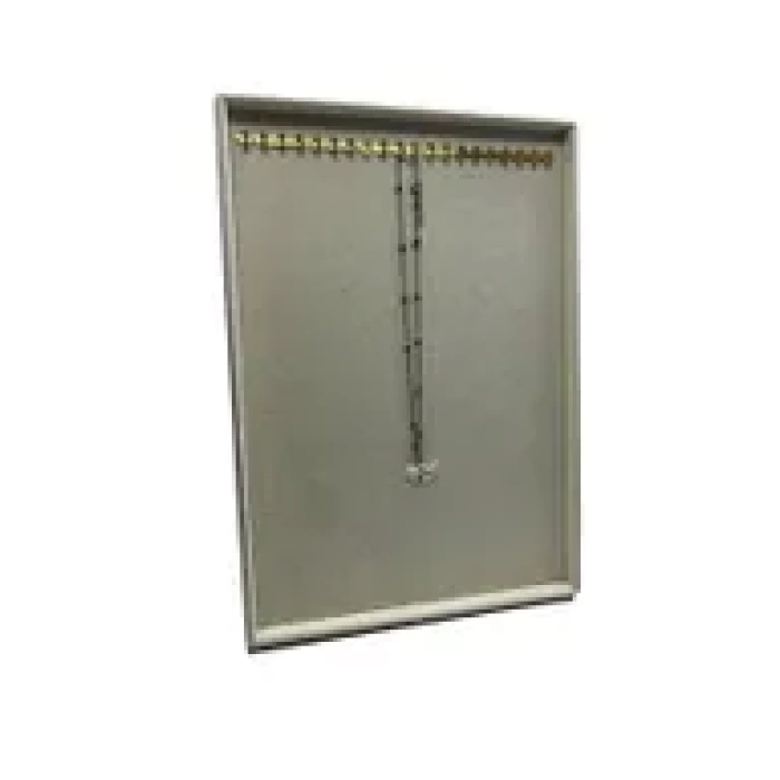 Yerli Üretim Süet Kumaş Tırnaklı Krem Renk 34/24 Cm Ayaklı Tesbih-kolye Takı Standi