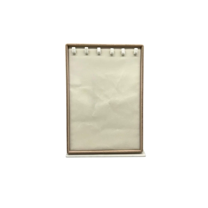 Yerli Üretim Süet Kumaş Tırnaklı Krem Renk 34/24 Cm Ayaklı Tırnaklı Tesbih Takı Standi