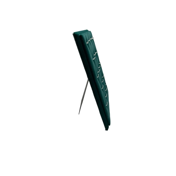 Yerli Üretim Süet Kumaş Yeşil Renk 20/16 Cm Ayaklı Kolye Sergileme Standı