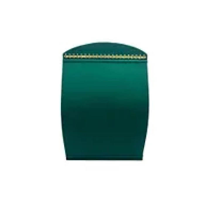 Yerli Üretim Süet Kumaş Yeşil Renk 34 Cm / 24 Cm Dik Bombeli Takı Standı
