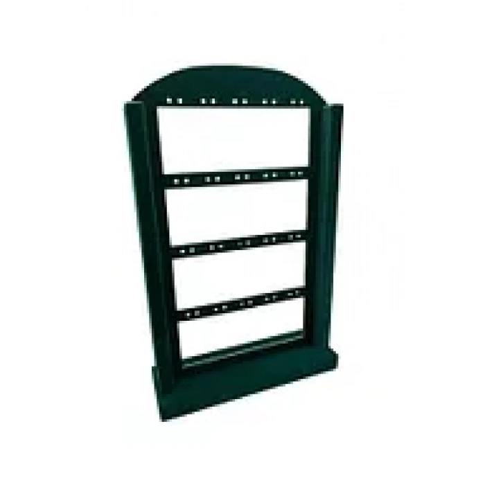 Süet Kumaş Yeşil Renk 36 /22 cm Ayaklı Küpe Standı