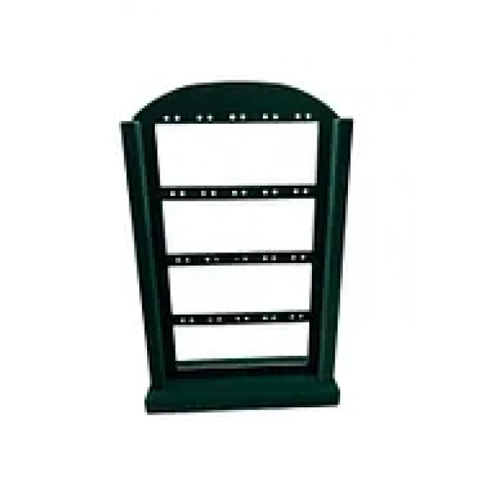 Süet Kumaş Yeşil Renk 36 /22 cm Ayaklı Küpe Standı