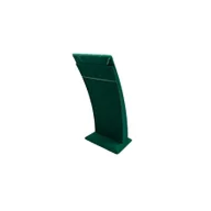 Yerli Üretim Süet Kumaş Yeşil Renk Ayaklı 17/8,5 cm Kolye Sergileme Dekoru