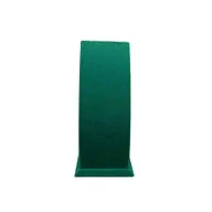 Yerli Üretim Süet Kumaş Yeşil Renk Ayaklı 17/8,5 cm Kolye Sergileme Dekoru