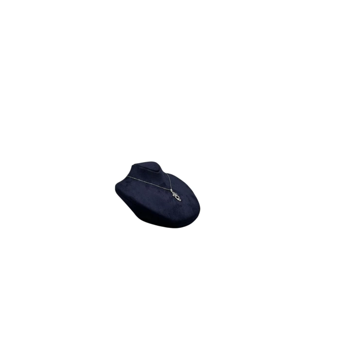 Yerli Üretim Yerde Model Sardunya Kumaş Lacivert Renk Boy 19 cm En 16 cm Kolye Takı Mankeni