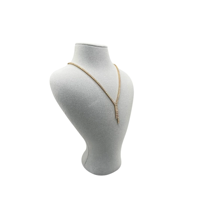 Yerli Üretim Zeus Model Süet Kumaş Gri Renk 29/ 22 Cm Takım Kolye Sergileme Mankeni