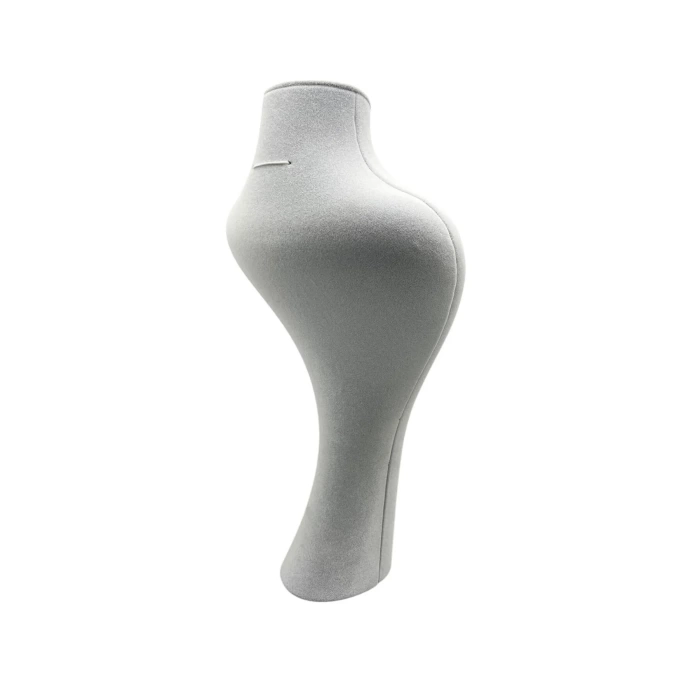 Yerli Üretim Zeus Model Süet Kumaş Gri Renk 42 / 22 Cm Takım Kolye Sergileme Mankeni