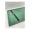 Yerli Üretim Süet Kumaş Yeşil Renk 34/24 Cm Takı Servis Sunum Tablası