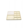 Sidney Model Süet Kumaş Krem Renk 34/24 Cm Takı Sergileme Standı