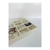Sidney Model Süet Kumaş Krem Renk 34/24 Cm Takı Sergileme Standı