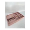 Yerli Üretim Sidney Model Keten Kumaş Pembe 34/24 Cm Çekmece Ici Takı Standı