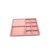 Yerli Üretim Sidney Model Keten Kumaş Pembe 34/24 Cm Çekmece Ici Takı Standı