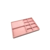 Yerli Üretim Sidney Model Keten Kumaş Pembe 34/24 Cm Çekmece Ici Takı Standı
