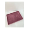 Yerli Üretim Süet Kumaş Bordo Renk 34/24cm Batırmalı Çekmece Içi Yüzük Tablası