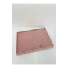 Yerli Üretim Süet Kumaş Pembe Renk Batırmalı Çekmece Içi Yüzük Tablası