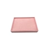 Yerli Üretim Süet Kumaş Pembe Renk 34/24 Cm Batırmalı Çekmeçe Içi Bileklik Kelepçe Tablası