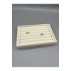 Yerli Üretim Küçük Boy Süet Kumaş Krem Renk 22,5/14,5 Cm Rulo Çekmece Içi Yüzük Standı
