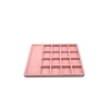 Yerli Üretim Amsterdam Model Süet Kumaş Pembe Renk 34/24 Cm Çekmece Ici Takı Standı