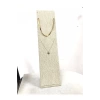 Yerli Üretim Moscow Model Keten Kumaş Hasır Renk 40/10 Cm Ayaklı Takı Sergileme Standı