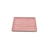 Yerli Üretim Küçük Boy Süet Kumaş Pembe Renk 22,5/14,5 Cm Rulo Çekmece Içi Yüzük Standı