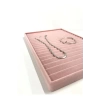 Yerli Üretim Madrid Model Süet Kumaş Pembe Renk 34/24 Cm Kademeli Çekmece Ici Bileklik-kolye Standı