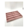 Yerli Üretim New York Model Süet Kumaş Pembe Renk Bölmeli Çekmece Içi Gözlük Standı