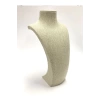 Yerli Üretim Hasır Kumaş Kolye Gerdanlık Zincir 39 Cm Takı Sergileme Mankeni