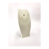 Yerli Üretim Dubai Model Süet Kumaş Krem Renk 25/12 Cm Kolye -zincir Ayaklı Stand