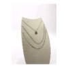 Yerli Üretim Dubai Model Süet Kumaş Krem Renk 25/12 Cm Kolye -zincir Ayaklı Stand