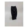 Yerli Üretim Dubai Model Süet Kumaş Siyah Renk 25/12 Cm Kolye -zincir Ayaklı Stand