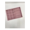 Yerli Üretim Paris Model Süet Kumaş Pembe Renk Takı Sergileme Çekmece Içi Stand